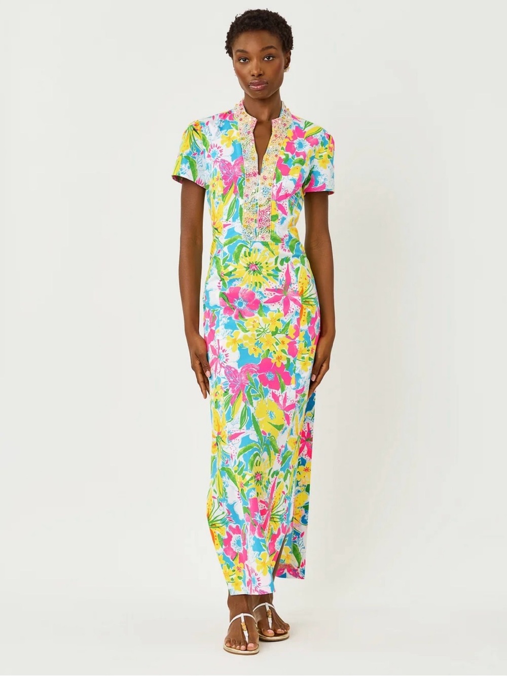 NWT Velora Maxi Romper Dress Multi Lovely Lilly - Size 10